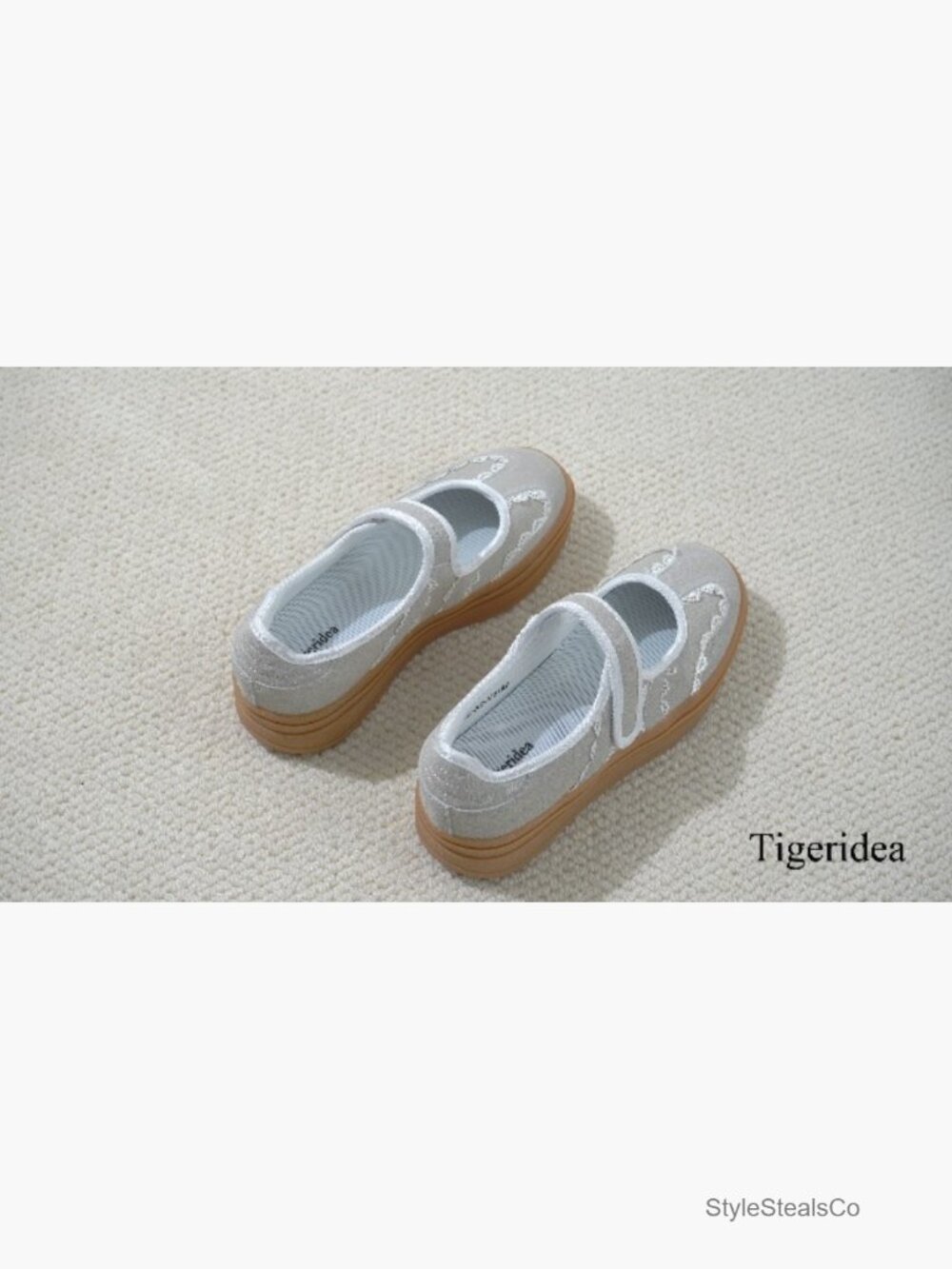Women's Platform Mary Jane Sneakers Slip On Casual Tennis Shoes - Picture 7 of 7
